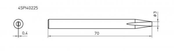 ראש למלחם SPI40 מברג 3.0 מ"מ