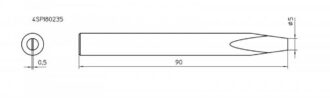 ראש למלחם SPI81 מברג 5.0 מ"מ